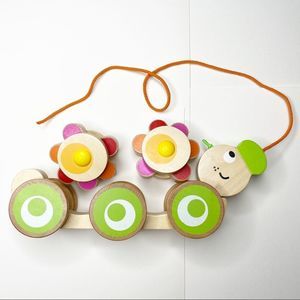 Wooden Pull Toy Caterpillar